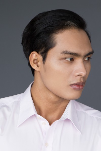 profile portrait confident asian businessman